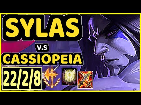 ADEPT (SYLAS) vs CASSIOPEIA - PENTAKILL 22/2/8 KDA MID GAMEPLAY - EUW Ranked GRANDMASTER