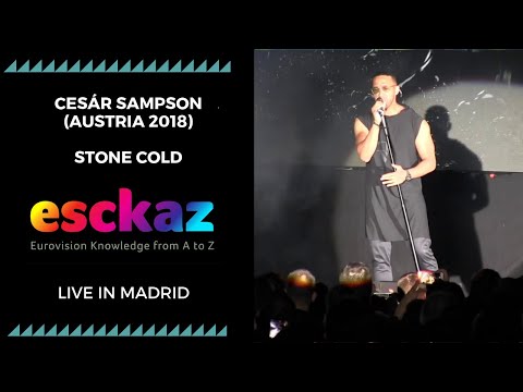 ESCKAZ in Madrid: Cesár Sampson (Austria 2018) - Stone Cold (at Welcome PrePartyES 2019)