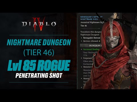 Diablo 4 | TIER 46 Nightmare Dungeon | W/ Build Guide