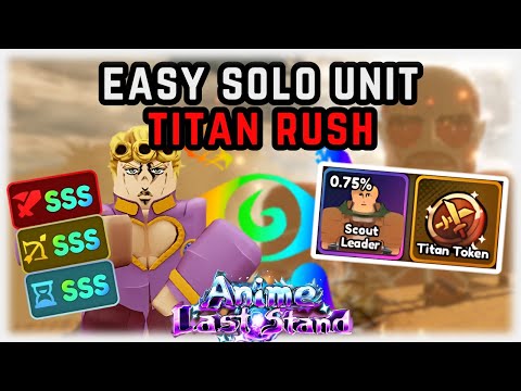 EASILY BEAT - "TITAN RUSH" With "GIORNO (REQUIEM)!! | Anime Last Stand