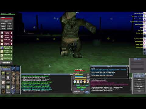 Project 1999 Everquest - Shadowknight Solos - A Cliff Golem (58 Undercon)
