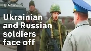 Ukrainian and Russian soldiers face off at Belbek | Channel 4 News