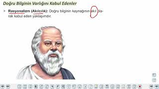 Eğitim Vadisi 10.Sınıf Felsefe 5.Föy Bilgi Felsefesi 2 Konu Anlatım Videoları