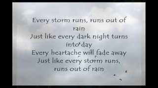 Every Storm (Runs out of Rain); Gary Allan [ON-SCREEN LYRICS]