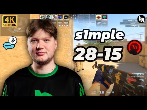🔥s1mple (28-15) w/electroNic (mirage) | FACEIT Ranked #s1mple #cs2