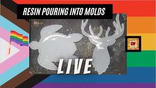 Resin Pouring Into Animal Molds | Happy Pride Month!! Plus A Giveaway | Resin Art