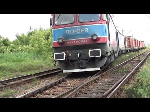 EA344 & EA043 intra in Suceava cu tren de marfa GFR - 04.06.2016