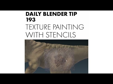 Daily Blender Tip 193 - Texture painting with stencils