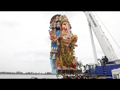 India's Biggest Ganesh Nimajjanam | Khairatabad Ganesh Nimajjanam in Tank Bund | Hyderabad