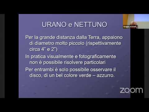 Corso di astronomia: osservazione dei pianeti