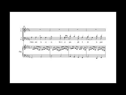 Cantique de Jean Racine (G. Fauré) Score Animation