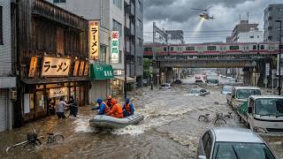 Japan NOW! 581 mm Rain DROWNS Tokyo & Nagoya! Cars Submerged