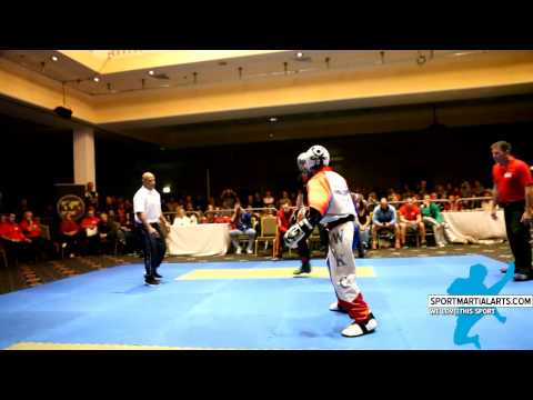 WKC Worlds 2014   Overall   Mens  Point Sparring  Team CAN Cody Diesbourg v Team USA Zack Koppa