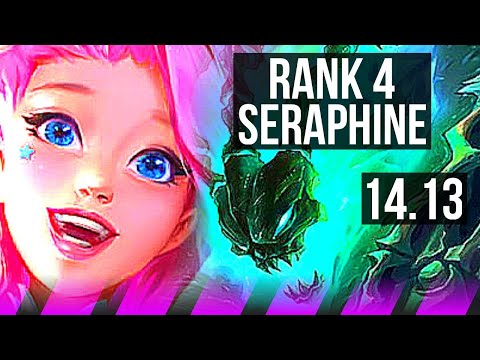 SERAPHINE & Kai'Sa vs THRESH & Caitlyn (SUP) | Rank 4 Seraphine, 1/3/24 | VN Challenger | 14.13