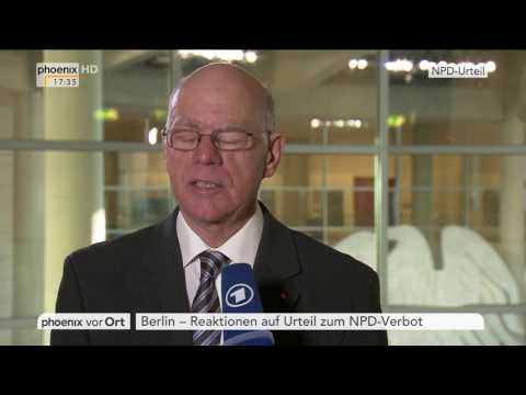 Ablehnung des NPD-Verbots: Statement von Norbert Lammert am 17.01.2017