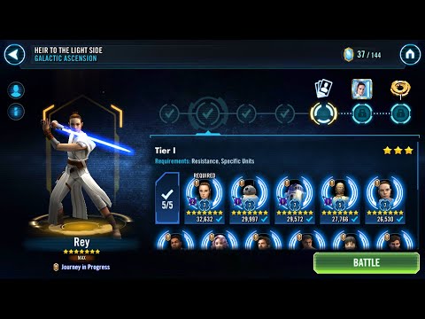 Rey Tiers 1 - 3 Guide + Relic 7 Unlock