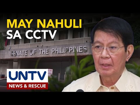 Sen. Lacson: Indibidwal na nagdala umano ng 'lagay' sa senador, kita sa CCTV