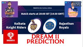 KKR vs RR Dream11 Team Prediction Tamil | Match 43 | IPL 2019 | IPL Dream11 team | KKR vs RR