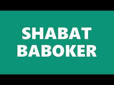 Shabat Baboker - Música para o Shabat!