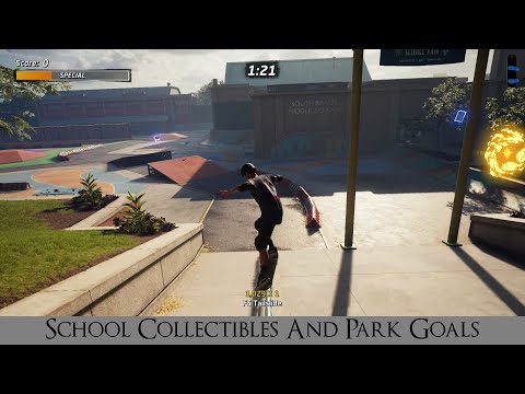 Tony Hawks Pro Skater 1 + 2 - School Collectibles And Park Goals