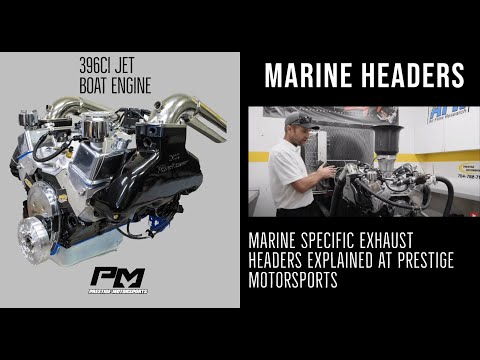 Marine Engine Exhaust Manifold & Headers for 396ci Jet Boat Engine