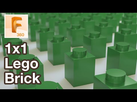 Model a 1x1 Lego Brick in Fusion 360 Tutorial