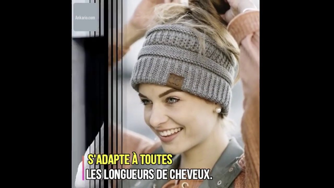 Bonnet queue de cheval - spécial Hiver 2019