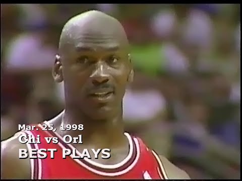 March 25, 1998 Bulls vs Magic best plays