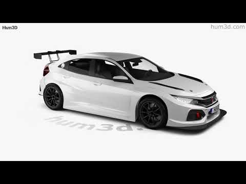 Thumbnail for Honda Civic TCR hatchback 2021 3D model by 3DModels.org by Hatchback