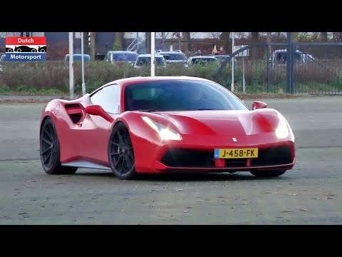 NOVITEC Ferrari 488 GTB - Powerslides & Loud Accelerations!