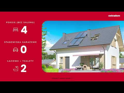 Projekt domu Amor 2: dom tani w budowie od Extradom.pl
