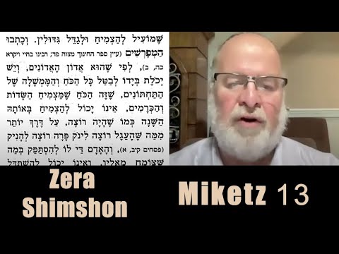Zera Shimshon - Miketz #13 - 5786 Rabbi Zvi Kahn