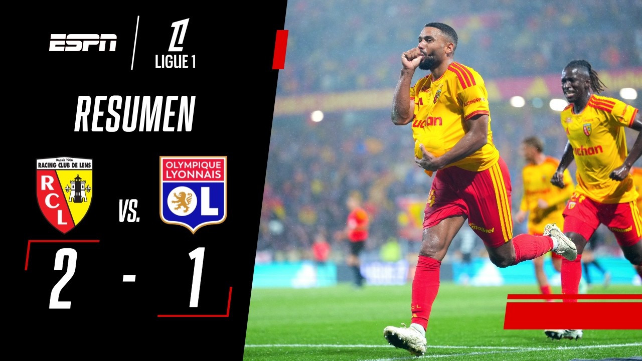 EL LYON PERDIÓ Y DESAPROVECHÓ SU CHANCE DE SER LÍDER EN LA LIGUE 1 | Lens 2-1 Lyon | RESUMEN