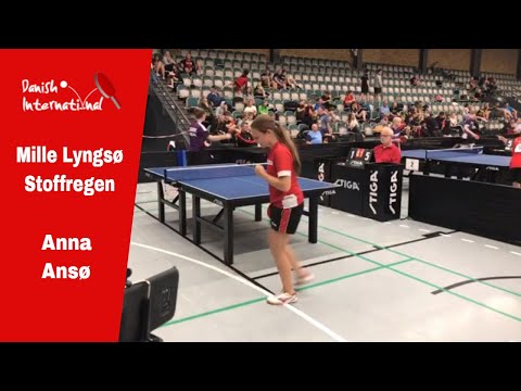 Table tennis: Mille Lyngsø Stoffregen vs Anna Ansø