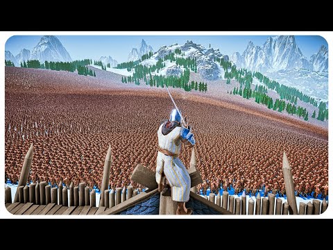 3 Medieval Wooden Forts vs 2,000,000 Zombies - Ultimate Epic Battle Simulator 2 UEBS 2 (4K)
