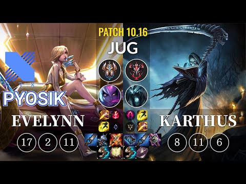 DRX Pyosik Evelynn vs Karthus Jungle - KR Patch 10.16