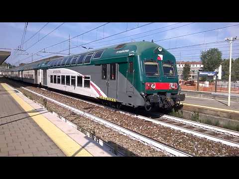 E464 024+5 2 piani+pilota piano ribassato, E464 243+5 2 piani - Monza 23/08/2017