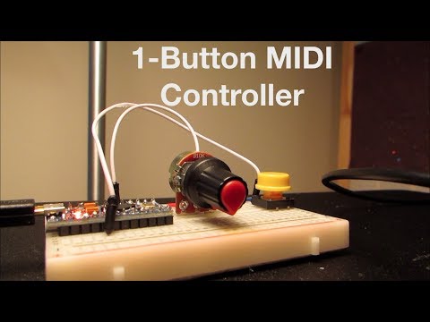 1- Button MIDI Controller Tutorial (Code & Circuit)