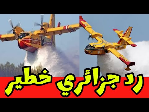 رد رسمي جزائري على الدعم المغربي بطائرتين كنادير / معاناة الشعب الجزائري مع 1400 حريق........#المغرب