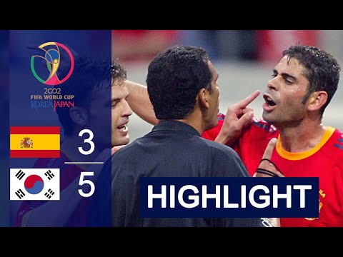 Spain 3 - 5 South Korea |  Quarter-Final FIFA World Cup 2002. All Goals and Highlights HD