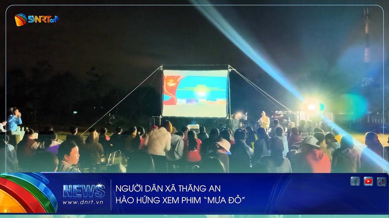 NGƯỜI DÂN XÃ THĂNG AN HÀO HỨNG XEM PHIM “MƯA ĐỎ”