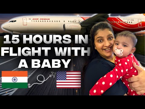 India to USA | Flying alone with my 6 months old baby | Albeli Ritu
