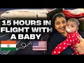 India to USA | Flying alone with my 6 months old baby | Albeli Ritu