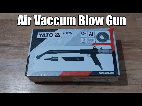 Пневматический пылесос YATO с шлангом 25 мм и насадками, 0.62 МПа Пневматический пылесос YATO с шлангом 25 мм и насадками, 0.62 МПа