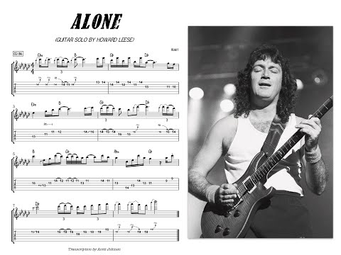 Alone guitar solo by Howard Leese #guitarsolo #guitartabs #heart