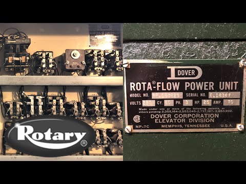 Nice 1970 Rotary/Dover Hydraulic Elevator Machine Room Tour