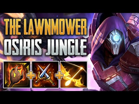 THE LAWNMOWER BUILD! Osiris Jungle Gameplay (SMITE Conquest)