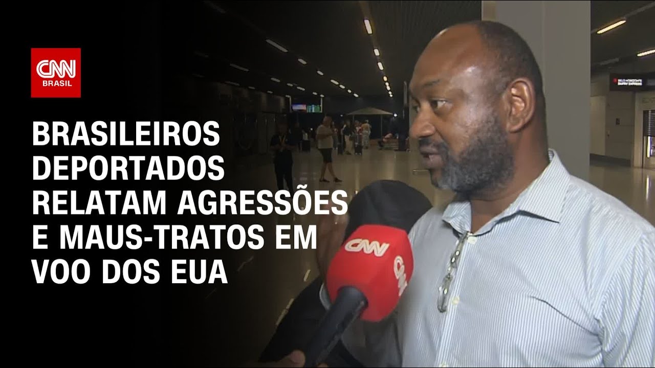 Brasileiros deportados relatam agressões e maus-tratos em voo dos EUA | AGORA CNN