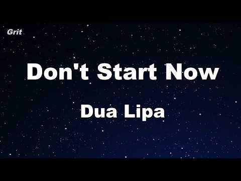 Karaoke♬ Don&#39;t Start Now - Dua Lipa 【No Guide Melody】 Instrumental