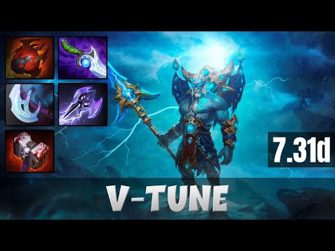 V-TUNE Phantom Lancer BOTTOM LANE Gameplay | Dota 2 Full Game